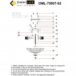 Люстра потолочная Omnilux OML-75907-02 Cipollone