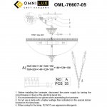 Люстра потолочная Omnilux OML-76607-05 Syracuse