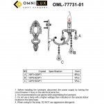 Светильник бра Omnilux OML-77731-01 Grosseto