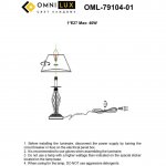 Настольная лампа Omnilux OML-79104-01 Belluno