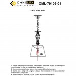 Подвесной светильник Omnilux OML-79106-01 Mezzano