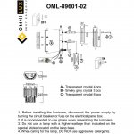 Светильник настенный (Бра) Omnilux OML-89601-02 Turri