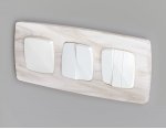 Лицевая панель OMEGA (Белый глянец) для 1-клавишных выключателей QUANT OP1010 Ambrella Volt