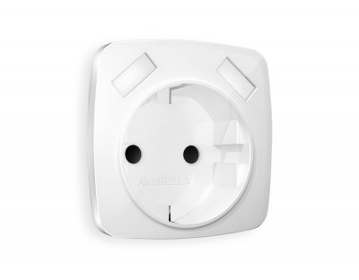 Лицевая панель OMEGA (Белый глянец) для розетки с заземлением со шторками 2USB тип A+A QUANT A1090 Ambrella Volt Лицевая панель OMEGA (Белый глянец) для розетки с заземлением со шторками 2USB тип A+A QUANT A1090 Ambrella Volt