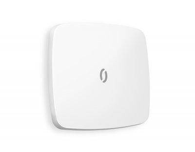 Лицевая панель OMEGA (Белый матовый) для 1-кл  выключателей с подсветкой QUANT OP1220 Ambrella Volt