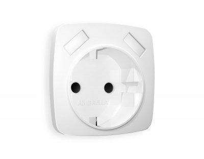 Лицевая панель OMEGA (Белый матовый) для электрической розетки с/з со шторками 2USB A+A QUANT OP1290 Ambrella Volt Лицевая панель OMEGA (Белый матовый) для электрической розетки с/з со шторками 2USB A+A QUANT OP1290 Ambrella Volt