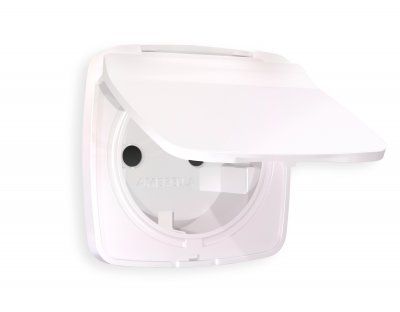 Лицевая панель OMEGA (Жемчуг) для электрической розетки с заземлением со шторками и крышкой IP44 QUANT OP2080 Ambrella Volt Лицевая панель OMEGA (Жемчуг) для электрической розетки с заземлением со шторками и крышкой IP44 QUANT OP2080 Ambrella Volt