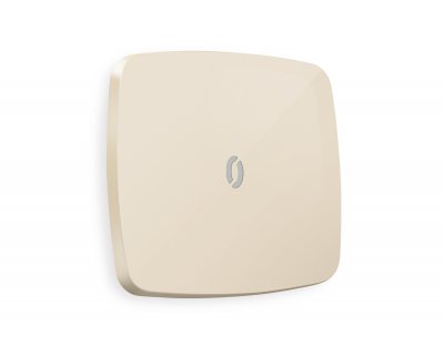 Лицевая панель OMEGA (Бежевый глянец) для 1-клавишных выключателей с подсветкой QUANT OP3020 Ambrella Volt