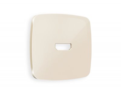 Лицевая панель OMEGA (Бежевый глянец) для HDMI розетки QUANT OP3140 Ambrella Volt