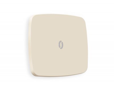 Лицевая панель OMEGA (Бежевый матовый) для 1-кл  выключателей с подсветкой QUANT OP3220 Ambrella Volt