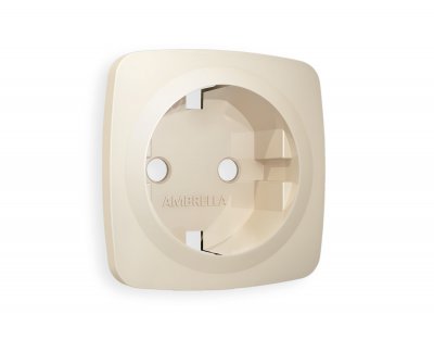 Лицевая панель OMEGA (Бежевый матовый) для электрической розетки с/з QUANT OP3260 Ambrella Volt Лицевая панель OMEGA (Бежевый матовый) для электрической розетки с/з QUANT OP3260 Ambrella Volt