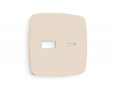 Лицевая панель OMEGA (Бежевый матовый) для розетки 2USB A+C QUANT OP3310 Ambrella Volt