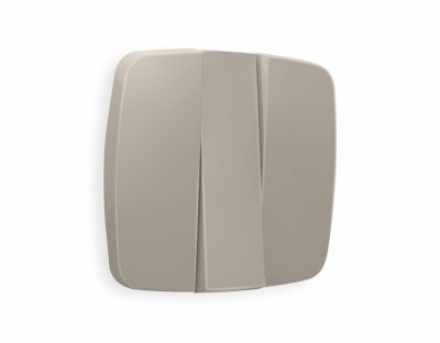 Лицевая панель OMEGA (Серо-бежевый матовый) для 3-кл выключателей QUANT OP3650 Ambrella Volt Лицевая панель OMEGA (Серо-бежевый матовый) для 3-кл выключателей QUANT OP3650 Ambrella Volt