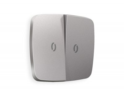 Лицевая панель OMEGA (Сталь матовый) для 2-клавишных выключателей с подсветкой QUANT OP5040 Ambrella Volt Лицевая панель OMEGA (Сталь матовый) для 2-клавишных выключателей с подсветкой QUANT OP5040 Ambrella Volt