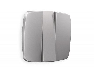 Лицевая панель OMEGA (Сталь матовый) для 3-клавишных выключателей QUANT OP5050 Ambrella Volt