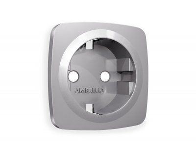 Лицевая панель OMEGA (Сталь матовый) для электрической розетки с заземлением QUANT OP5060 Ambrella Volt Лицевая панель OMEGA (Сталь матовый) для электрической розетки с заземлением QUANT OP5060 Ambrella Volt
