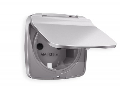 Лицевая панель OMEGA (Сталь матовый) для электрической розетки с заземлением со шторками и крышкой IP44 QUANT AP5080 Ambrella Volt Лицевая панель OMEGA (Сталь матовый) для электрической розетки с заземлением со шторками и крышкой IP44 QUANT AP5080 Ambrella Volt