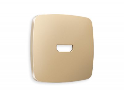 Лицевая панель OMEGA (Шампань) для HDMI розетки QUANT OP6140 Ambrella Volt Лицевая панель OMEGA (Шампань) для HDMI розетки QUANT OP6140 Ambrella Volt