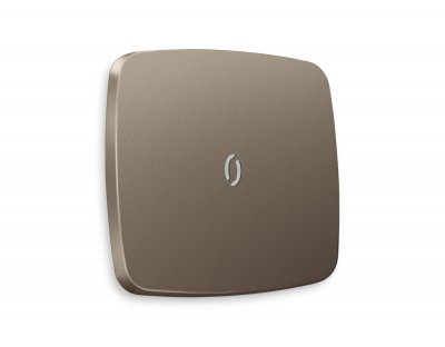 Лицевая панель OMEGA (Темная бронза матовый) для 1-клавишных выключателей с подсветкой QUANT OP6320 Ambrella Volt Лицевая панель OMEGA (Темная бронза матовый) для 1-клавишных выключателей с подсветкой QUANT OP6320 Ambrella Volt