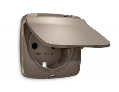 Лицевая панель OMEGA (Темная бронза матовый) для электрической розетки с заземлением со шторками и крышкой IP44 QUANT OP6380 Ambrella Volt Лицевая панель OMEGA (Темная бронза матовый) для электрической розетки с заземлением со шторками и крышкой IP44 QUANT OP6380 Ambrella Volt