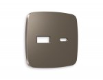 Лицевая панель OMEGA (Темная бронза матовый) для розетки 2USB тип A+C QUANT OP6410 Ambrella Volt