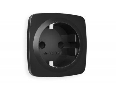 Лицевая панель OMEGA (Черный матовый) для электрической розетки с заземлением со шторками QUANT OP8070 Ambrella Volt Лицевая панель OMEGA (Черный матовый) для электрической розетки с заземлением со шторками QUANT OP8070 Ambrella Volt