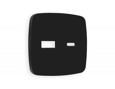 Лицевая панель OMEGA (Черный матовый) для розетки 2USB тип A+C QUANT OP8110 Ambrella Volt Лицевая панель OMEGA (Черный матовый) для розетки 2USB тип A+C QUANT OP8110 Ambrella Volt