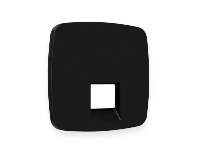 Лицевая панель OMEGA (Черный матовый) для компьютерной/телефонной розетки RJ-45/RJ-11 QUANT OP8120 Ambrella Volt Лицевая панель OMEGA (Черный матовый) для компьютерной/телефонной розетки RJ-45/RJ-11 QUANT OP8120 Ambrella Volt