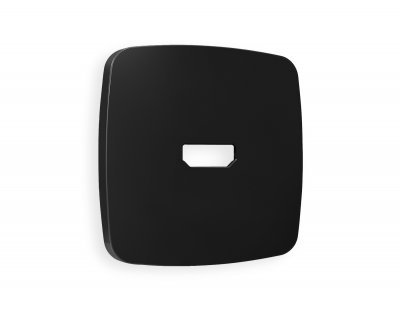 Лицевая панель OMEGA (Черный матовый) для HDMI розетки QUANT OP8140 Ambrella Volt Лицевая панель OMEGA (Черный матовый) для HDMI розетки QUANT OP8140 Ambrella Volt