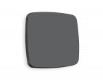 Лицевая панель OMEGA (Графит Мягкое касание) для 1-клавишных выключателей QUANT OP9010 Ambrella Volt