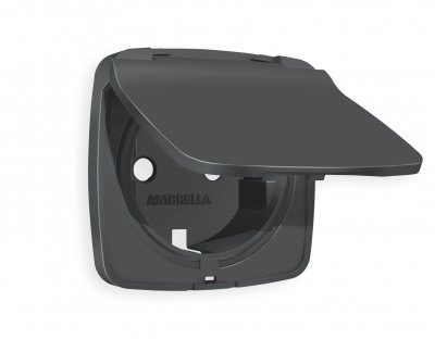 Лицевая панель OMEGA (Графит Мягкое касание) для электрической розетки с заземлением со шторками и крышкой IP44 QUANT OP9080 Ambrella Volt Лицевая панель OMEGA (Графит Мягкое касание) для электрической розетки с заземлением со шторками и крышкой IP44 QUANT OP9080 Ambrella Volt