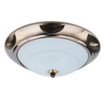 Светильник потолочный OREON02-CL60E27*2BR металл, стекло E27*2*60W