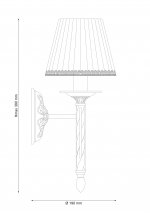 Светильник настенный бра Lucia Tucci Oria w144.1 white