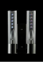 Светильник бра Crystal Lux OTONO AP2 BLACK CHROMIUM/TRANSPARENTE (2632/402)