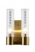 Светильник бра Crystal Lux OTONO AP2 BRASS/TRANSPARENTE (2633/402)