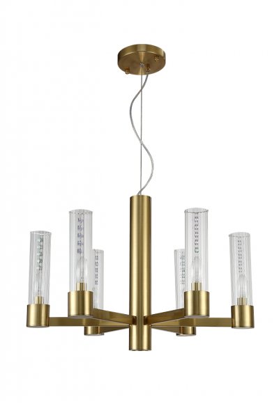 Люстра Crystal Lux OTONO SP6+1 BRASS/TRANSPARENTE (2633/307) Люстра Crystal Lux OTONO SP6+1 BRASS/TRANSPARENTE (2633/307)