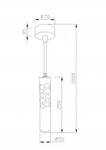 Светильник подвесной Maytoni P037PL-L11W4K