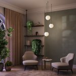 Подвесной светильник Maytoni P039PL-5W3K-10INS-B Luna