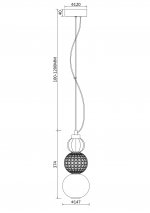 Подвесной светильник Maytoni P069PL-L16CH3K Collar