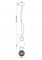 Подвесной светильник Maytoni P069PL-L17CH3K Collar