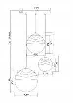 Подвесной светильник Maytoni P074PL-03N Vinare