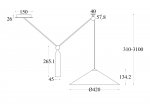 Подвесной светильник Maytoni P080PL-01B Peso