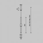 Подвесной светильник Maytoni P105PL-12W3K-BS Jelly
