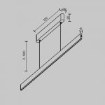 Подвесной светильник Maytoni P109PL-36W2.7-6K-B Ephoria