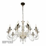 Подвесная люстра iLamp Modo P2328-10+5 Золотая