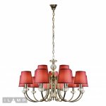 Подвесная люстра iLamp Magic P2344-10+5 Никель+белый