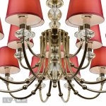 Подвесная люстра iLamp Magic P2344-10+5 Никель+белый