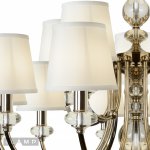 Подвесная люстра iLamp Magic P2344-10+5 Никель+белый