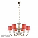 Подвесная люстра iLamp Magic P2344-6 Никель+белый