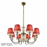 Подвесная люстра iLamp Magic P2344-8 Никель+белый